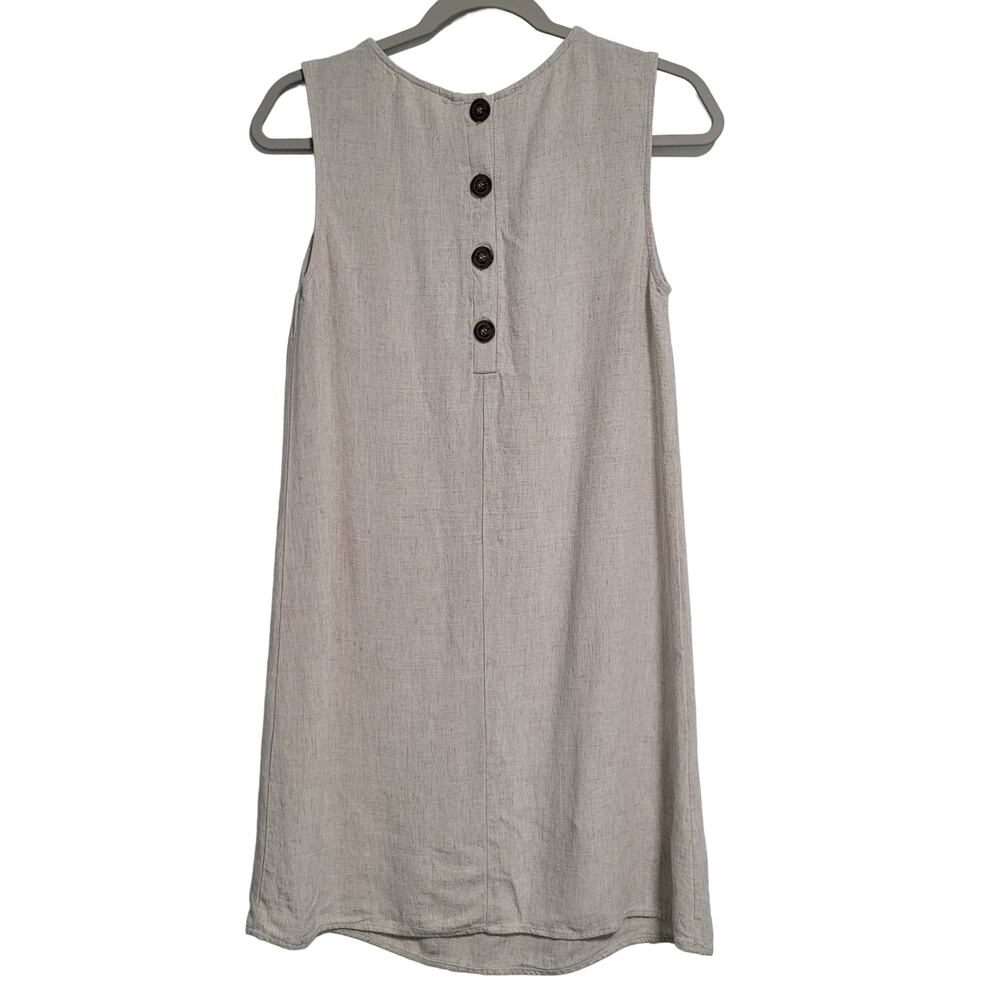Altar'd State Tan Sleeveless Button Up Back Knee Length Dress Size XS - Picture 3 of 6